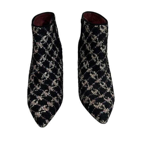 Anaki Suzanne Tweed Booties Size 40 EU - Picture 4 of 12